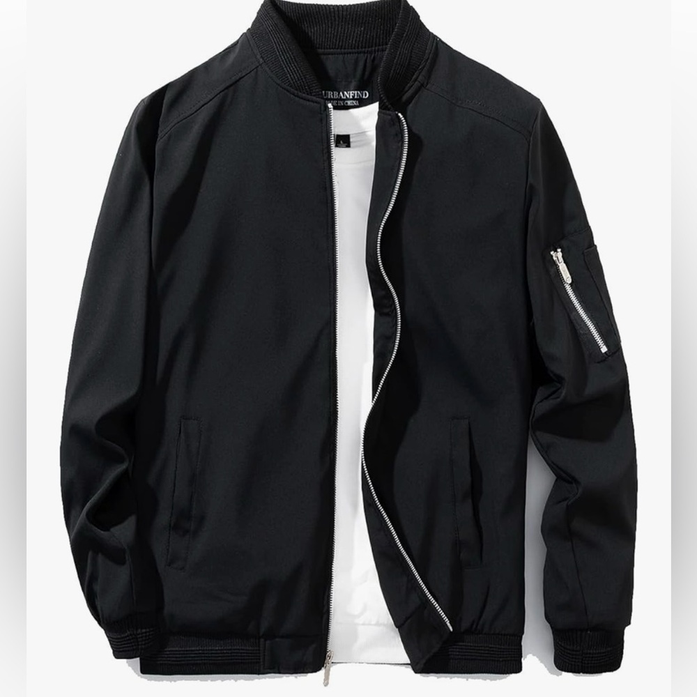 Black Bomber Jacket